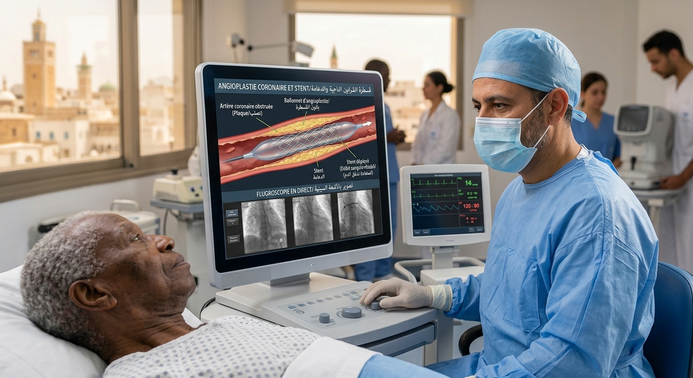 Angioplastie avec pose de Stent